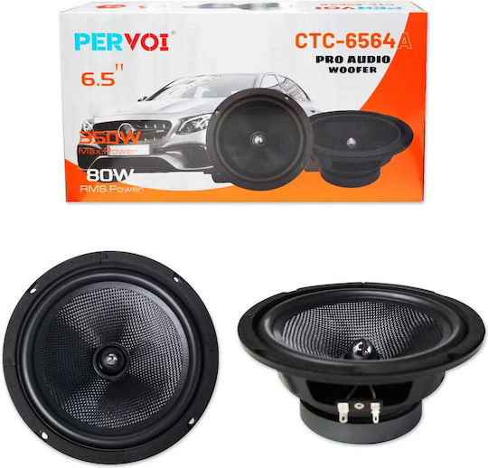PerVoi Σετ Ηχεία Αυτοκινήτου 6.5" με 80W RMS (Woofer)