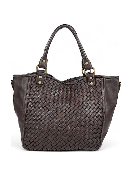Damentasche Handtasche Schulter Braun