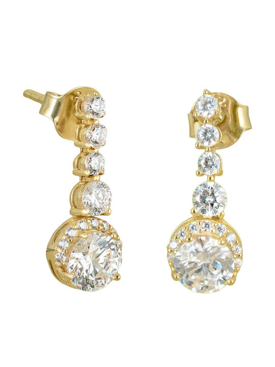 Senzio Belibasakis Ohrringe aus Gold 14K mit Steinen