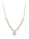 Senzio Belibasakis Halskette aus Gold 14K mit Zirkon