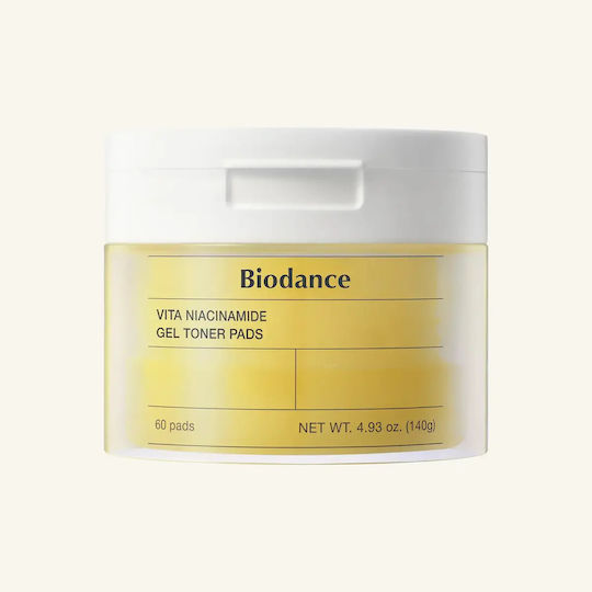 Biodance Vita Niacinamide Facial Toning Pads With Niacinamide & Hyaluronic Acid 60 Pieces