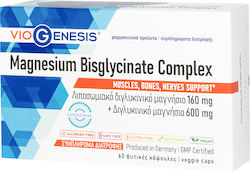 Viogenesis Magnesiumbisglycinat-Komplex 160 mg 60 Kapseln Viogenesis Magnesiumbisglycinat-Komplex 160 mg 60 Kapseln