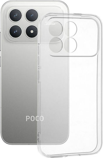 Techsuit Back Cover Silicone Transparent (Poco F8 Pro)