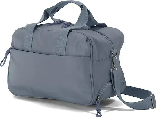 Benzi Sack Voyage Light Blue with Wheels Fabric L40xW20xH25cm