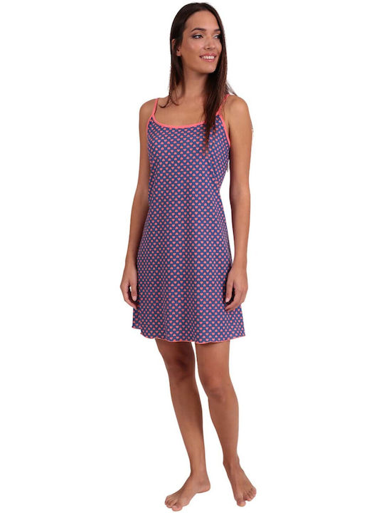 Lydia Creations Summer Women's Nightdress Orange