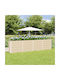 vidaXL Ghiveci Metal Ivory 160x40x75cm.
