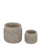 Artekko Cement Planter Concrete Beige 19.5x19.5x17cm.