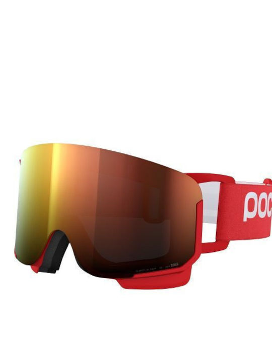 Poc Ski & Snowboard Goggles Kids Red with Lens in Red Color