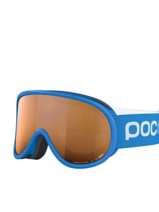 Poc Ски & Сноуборд Маска Детска Син с Леща в Цвят Син