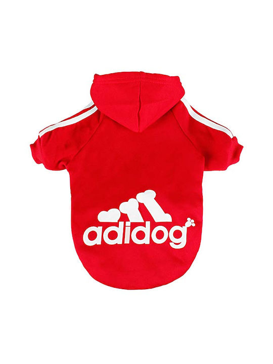 Denik Pets Adidog Sweatshirt Hund in Rot Farbe XXL 40cm.