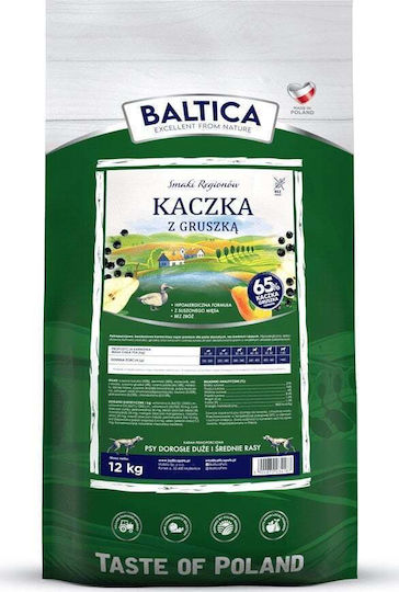 Baltica 12kg Trockenfutter für Hunde mittlerer & großer Rassen mit Ente
