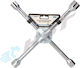 Cross Wheel Nut Wrench 17-19-21-22mm Hst0043