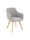 Nasima Scaune Sala de mese Grey-natural 4buc 57x58x84buc