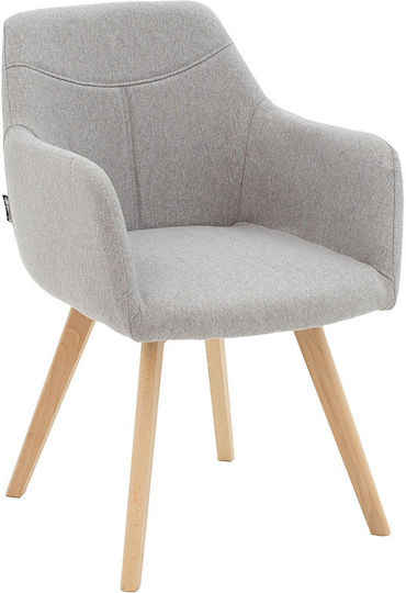 Nasima Scaune Sala de mese Grey-natural 4buc 57x58x84buc