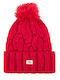 Kinder Mütze Gestrickt Rot