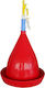 Automatic Plastic Watering Can for Chickens and Poultry 38x38cm.