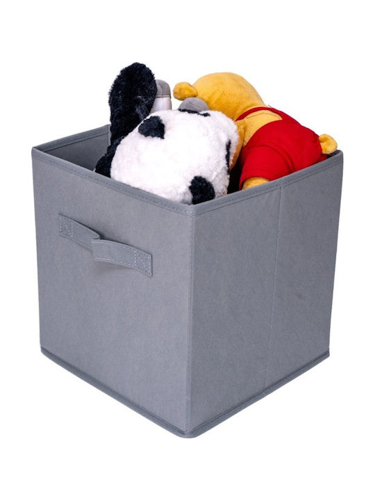 UnicUtil Tesatura Cutie de Depozitare cu Capac Gri 28x28x28cm 8buc
