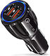 ATC Car Charger 15W 3A Fast Charging With Ports 2xUSB-A Black Colour