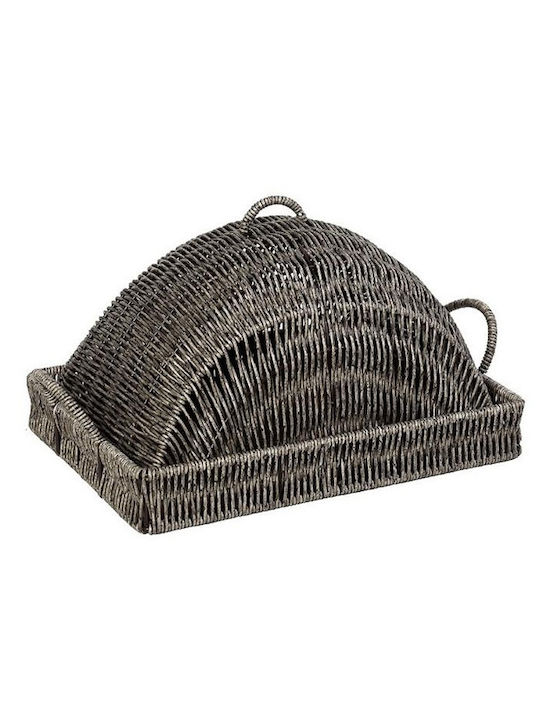 Espiel Wicker Rectangular Decorative Tray 29x19x14cm