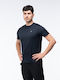 Αθλητικό T-shirt Navy Μπλε