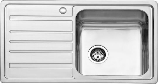 Karag Drop-In Spüle Links aus Verbundgranulat B86xT50cm