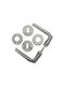 Door Handles Middle Door White 110 40