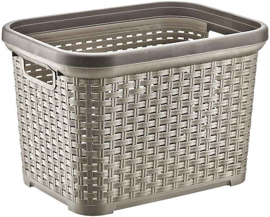 Aufbewahrungskorb Decor Rattan Handgriff 35lt Pulver