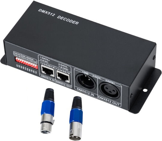 Vencore 6613-10010 RGB 3CH DMX 512 Controller 12-24V 288-576W DMX 512 Controller RGB 3 Channels 12 Volt 288 Watt & 24 Volt 576 Watt Maximum Load 6613-10010