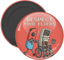 Respect Your Elders Dekorative Magnete Kühlschrank Rund 5cm