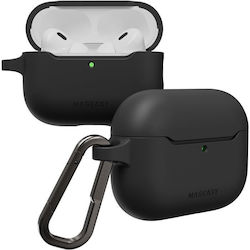 Mageasy Skin Θήκη με Γάντζο σε Μαύρο χρώμα για Apple AirPods Pro 3 Mageasy Skin Θήκη με Γάντζο σε Μαύρο χρώμα για Apple AirPods Pro 3