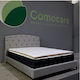 Como felt & wadding producers Mattress Topper Single Foam with Bamboo Fibers & Removable Cover 90x200x4cm