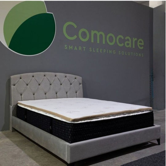 Como felt & wadding producers Mattress Topper Single Foam with Bamboo Fibers & Removable Cover 90x200x4cm