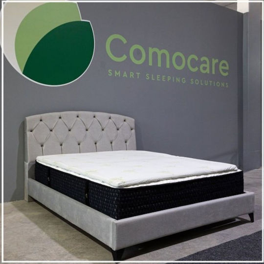 Como felt & wadding producers Mattress Topper Super Double Foam Infused with Aloe & Removable Cover 160x200x4cm