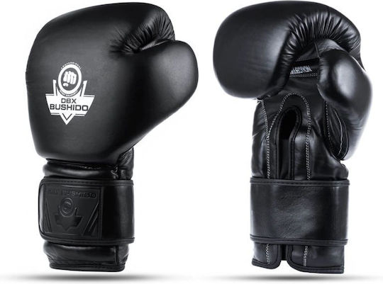 DBX Bushido Mănuși de Box din Piele pentru Competiție Negre