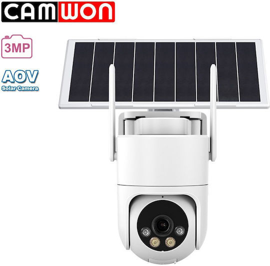 Camwon WIP-CP300BW IP Surveillance Camera Wi-Fi Full HD+ 3MP Waterproof Battery Powered with Lens 3.6mm