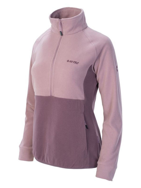 Fleece Jachetă de damă în Roz Culoare