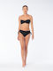 Bikini Slip Talie Înaltă Negru