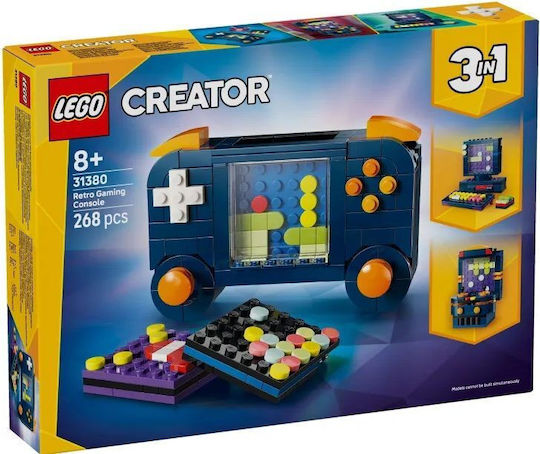 LEGO Creator 3 în 1 Consolă Retro Gaming pentru 8+ Ani 268 Bucăți