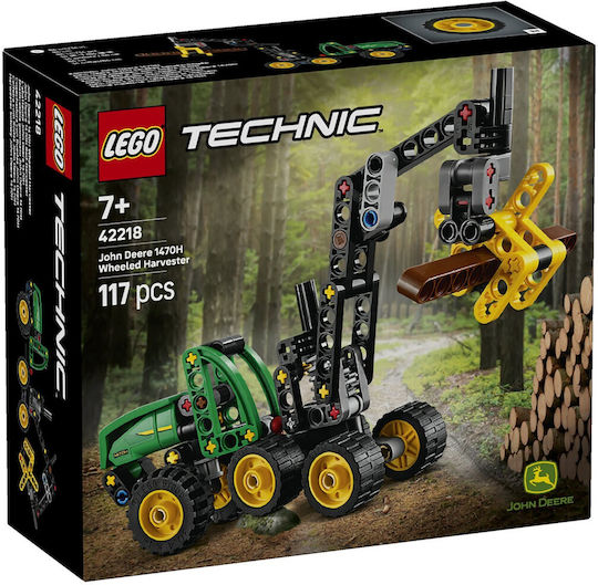 LEGO Technic John Deere 1470H Колесен Харвестър за 7+ Години 117 Бройки