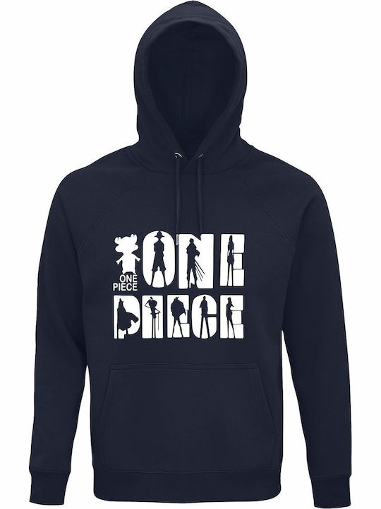 Hoodie Unisex Organic " One Piece Design Charac...