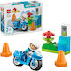 LEGO Duplo Blue Police Motorcycle for 2+ Years 11 Pieces