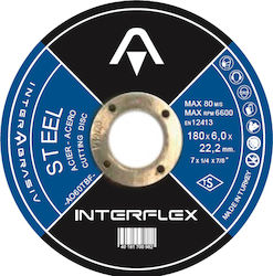 Inter Abrasiv Δίσκος Κοπής Μετάλλου 180mm Inter Abrasiv Δίσκος Κοπής Μετάλλου 180mm