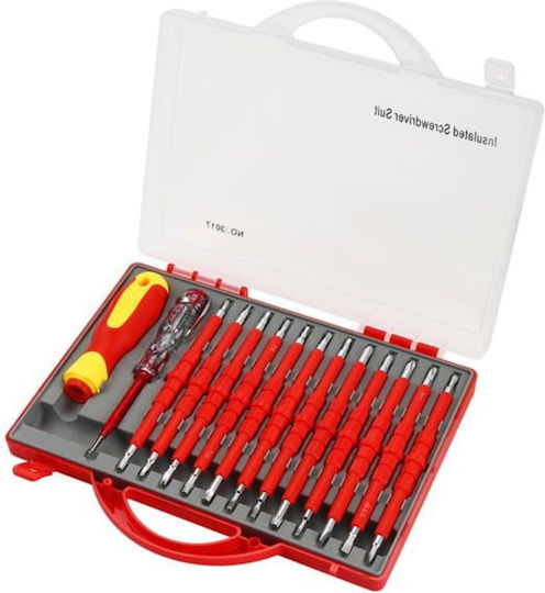 Set 14 Insulated Screwdrivers Kraft&Dele Up To 1000V AC KD5971