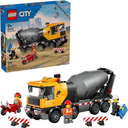 LEGO City Циментовоз За 7+ Години 371 Бройки