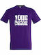 Kinder-T-Shirt Dark Purple One Piece Design With Characters, Anime