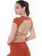 Women's Sports Bra without Padding Orange, Maroon