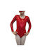 Κορμάκι Μακρυμανικό Μεταλιζέ Go Dance 9922 Red