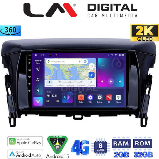 LM Digital Ηχοσύστημα Αυτοκινήτου για Mitsubishi Eclipse Cross 2018 (Bluetooth/USB/WiFi/GPS/Apple-Carplay/Android-Auto)