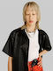 Shirt Short-sleeved Shirt Checked Black
