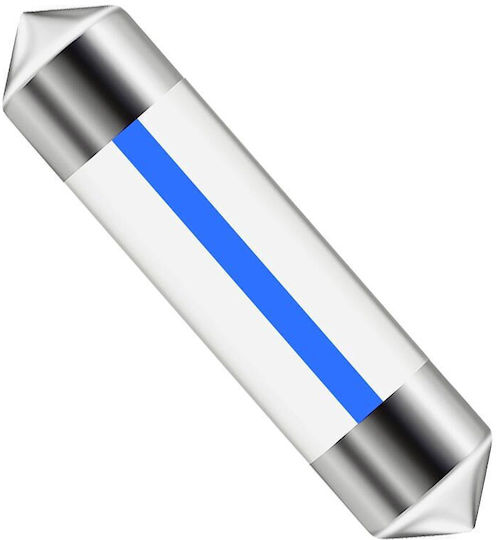 Vencore 3216-10123 C5W Festoon 36mm LED Tube Lamp Base C5W 36mm Festoon 1 Filament LED 0.35W 100 Lumen 12 Volt Blue